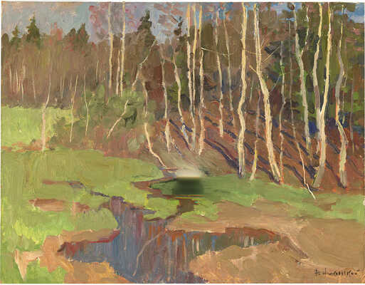 Никольский Валентин Михайлович. Весенний пейзаж